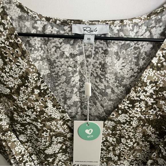 Rails Nyla Vine Mini Dress in Olive - Picture 9 of 10